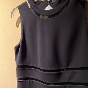 Alexander Wang jaw dropping beautiful black dress sheer insets